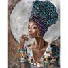 African Woman Abstract Art Canvas Paintings Africane Girl Africa Art Posters and Prints Wall Art Pictures for Living Room Decor