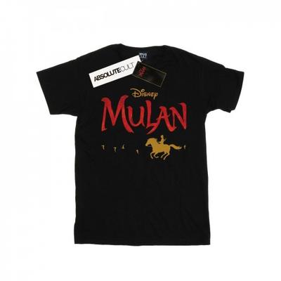 Womens/Ladies Mulan Movie Logo Cotton Boyfriend T-Shirt