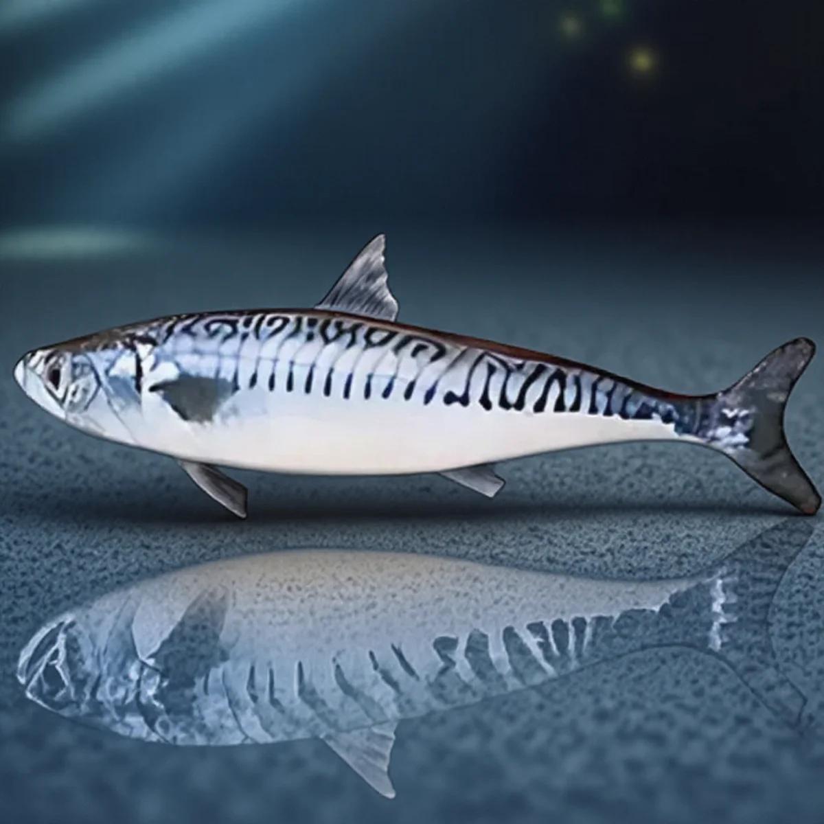 

Interactive Catnip Plush Simulation Fish Chew Toys for Cats Soft 3D Fish Shape Catnip Filled Toys