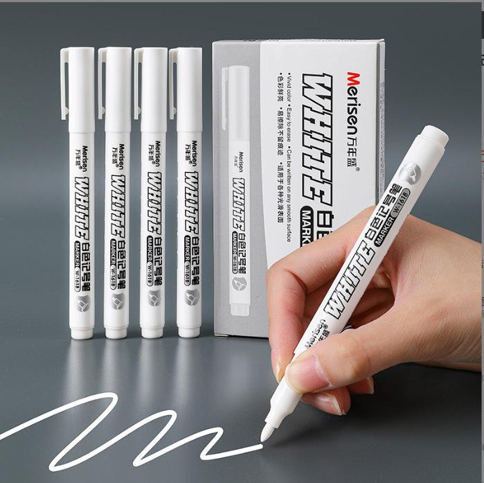 1/5 Packung Permanente Weiße Marker Stifte Schnelltrocknende Tinte Langlebige Spitze Für Kunst Handwerk Felsen Malerei Glas Metall Holz Markierung