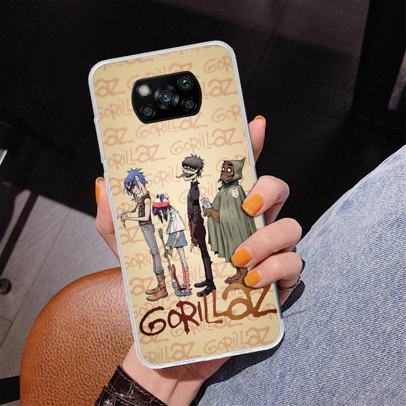 Gorillaz Anime Phone Case For Xiaomi Poco X7 X6 X5 Pro F7 Ultra Redmi 15C 15 13C 13 12C 12 10 10A 10C 9 9A 9C 9T Cover Poco X7 X