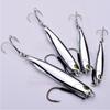 Mirror Surface Artificial Hard Fish Lure 10g-80g Spoon Spinner Bait Metal Jig Bait  White Tip