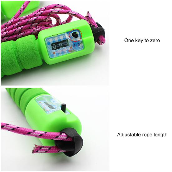 Speed Rope Counting Screen Smooth Spinning Comfortable to Grip Adjustable Length Speed Jump