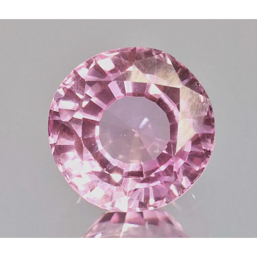 Sapphire Light Pink Natural 11-13 Ct Round Cut Fabulous Certified Gemstone