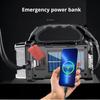 Led Flashlight Usb+Solar Rechargeable Flashlight Cob Outdoor Camping Torch Portable Searchlight Power Bank Outdoor