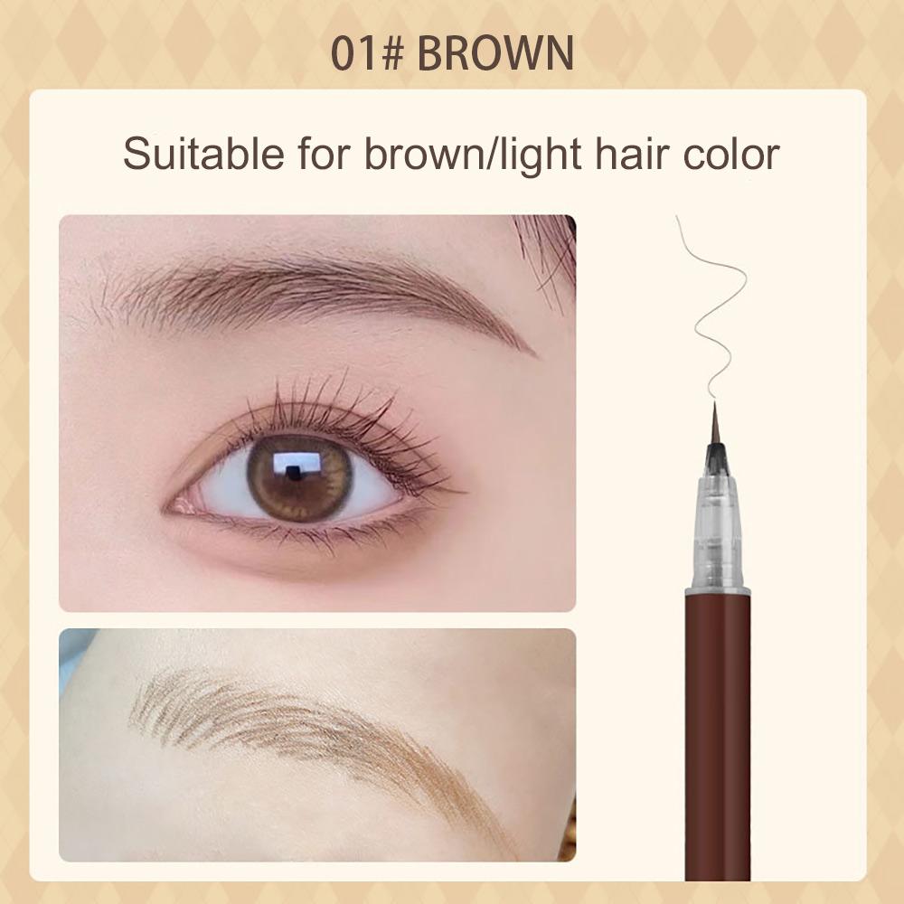 Crayon de tatouage de sourcils liquide, 3/1 MM, tête Ultra fine, étanche, résistant à la sueur, facile à colorer, maquillage cosmétique pour les yeux, 0.01 pièces