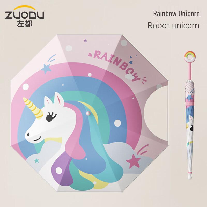 Zuodu Kids Rainbow Unicorn Umbrella