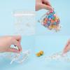 100pcs white printed Drawstring Gauze Bag Organza Bag Packing Holder Color Gold Yarn Candy christmas gifts Bags
