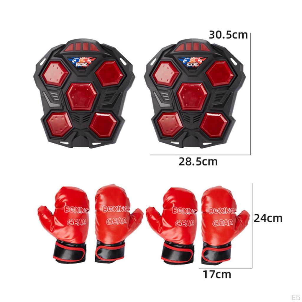 Electronic Boxing Machine Trainer with Light Punching Pad Music Target for Martial