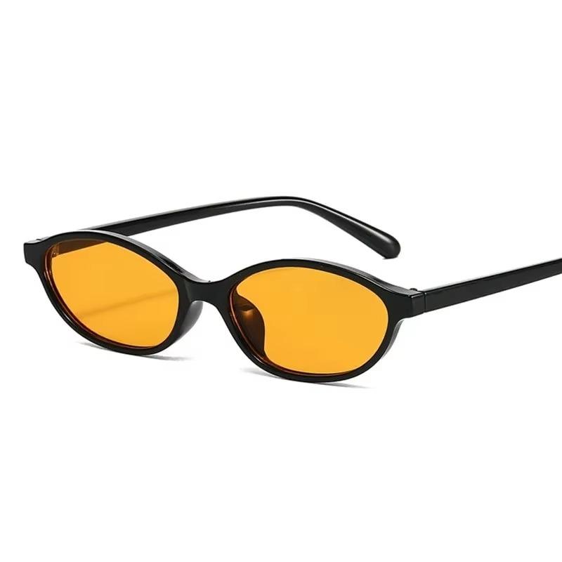 Occhiali da sole ovali con montatura piccola e carina da donna, nuovi, stile retrò, occhiali da sole marroni sexy da donna, occhiali da vista decorativi alla moda