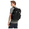 Michael Kors MK Sutton Monogramm Lässiger Mode Stoff Kunstleder Rucksack Großer Herrenrucksack Schwarz 37U0MCOB6B-001