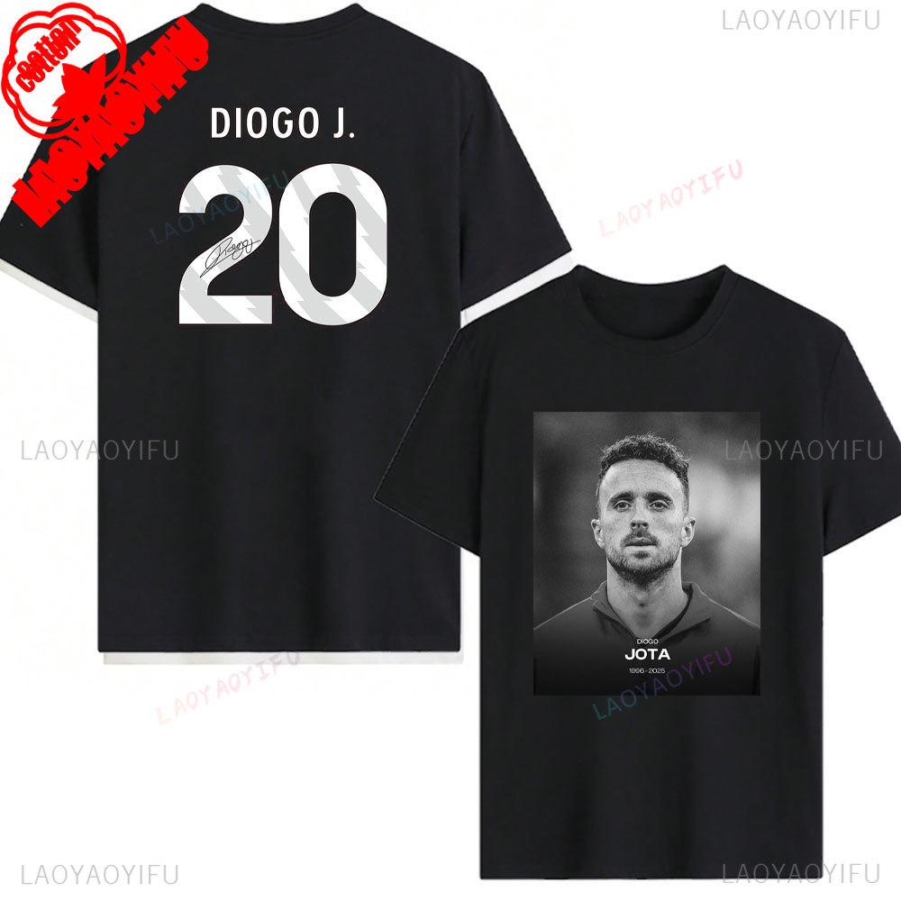 RIP Diogo Jota Tričko Odpočívej v pokoji Diogo Jota Trička Pocta fotbalové legendě Tričko 1996-2025 Pamětní tričko Dárek pro fanouška Bavlněná trička