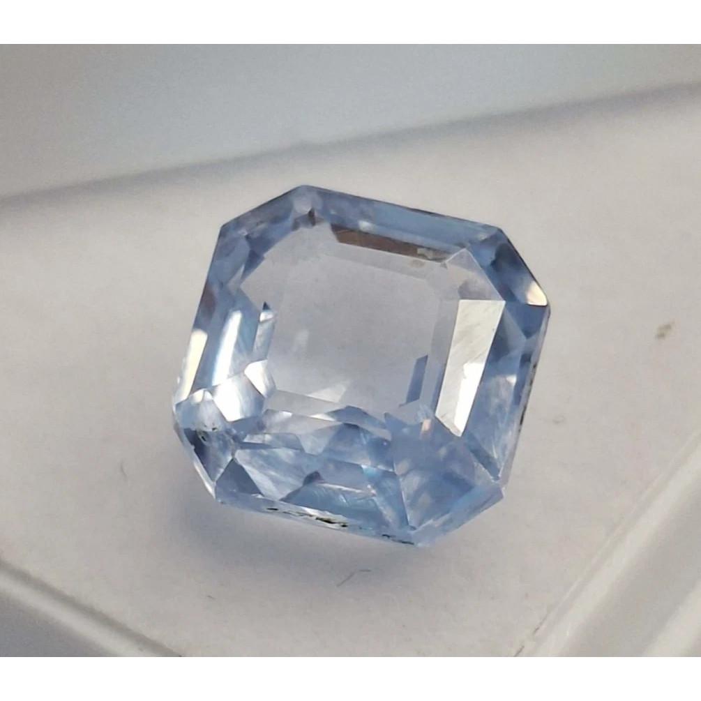 Natural Blue Aquamarine 4-6 Ct Asscher Cut Certified Beautiful Loose Gemstone