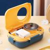 Stainless Steel Lunch Box Leakproof Students 3 Grids Insulation Fresh Container Tableware With Soup Bowl Portable Lunch Boxes