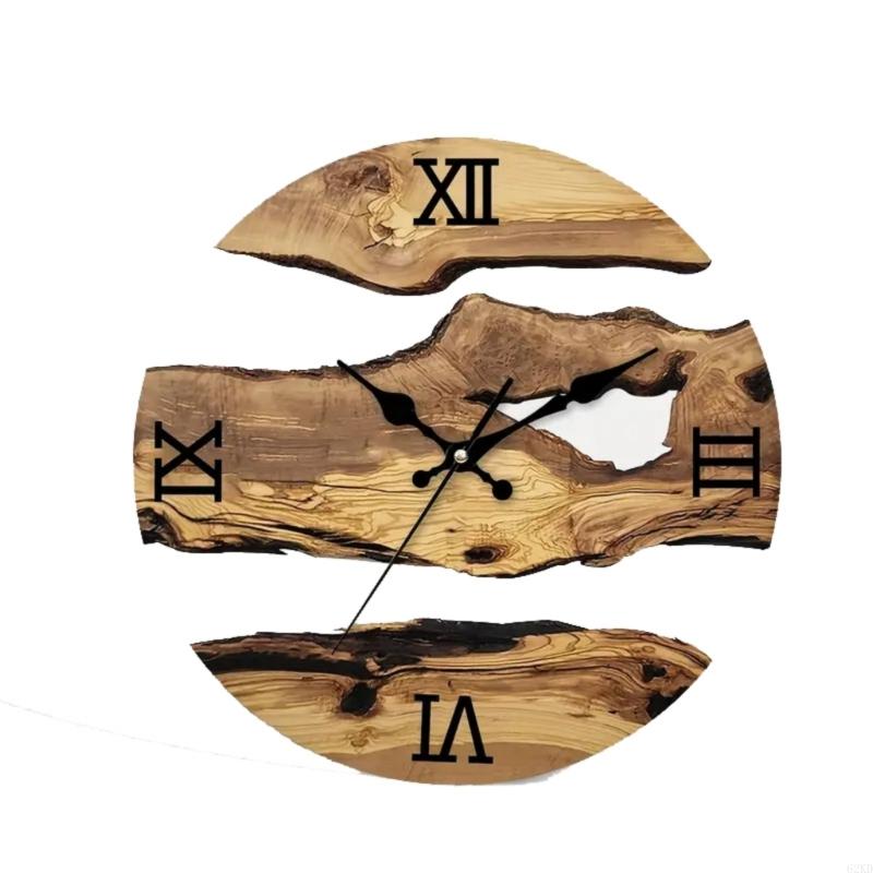 

62KD Винтажные 30 см Зерна Настенные часы с прозрачным закаленным стеклом Часы для загородного дома для декора спальни и гостиной