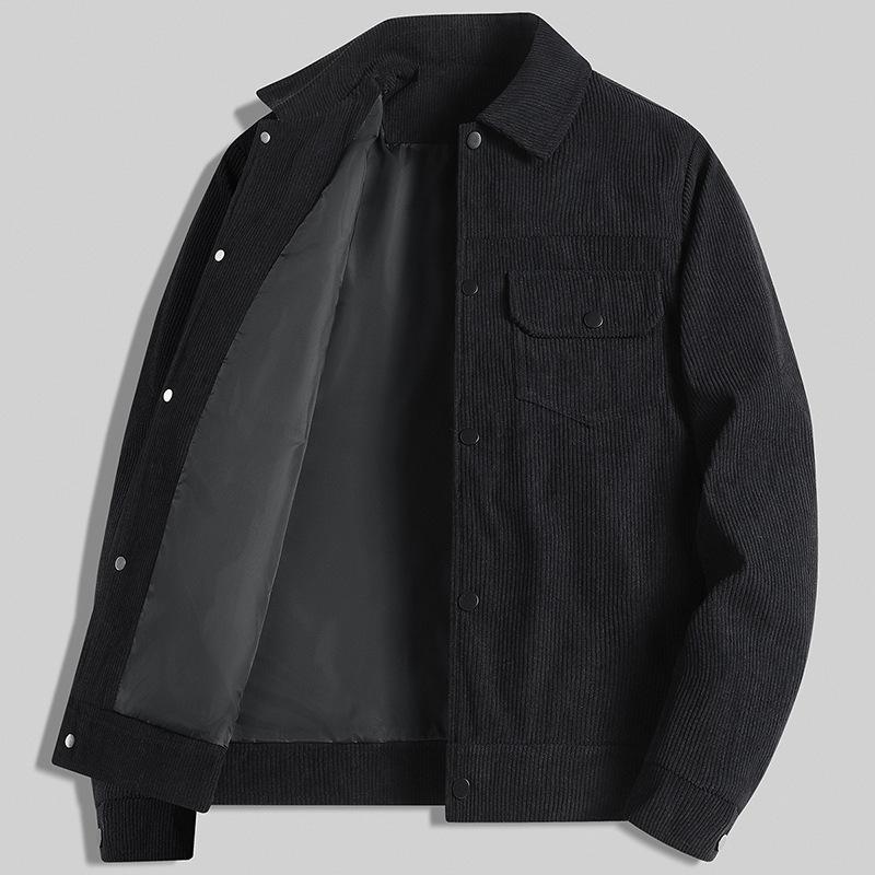 

Мужская осенне-зимняя новая куртка в стиле милитари, полиэстер, лацканы, деловой кэжуал топ 6XL чёрный