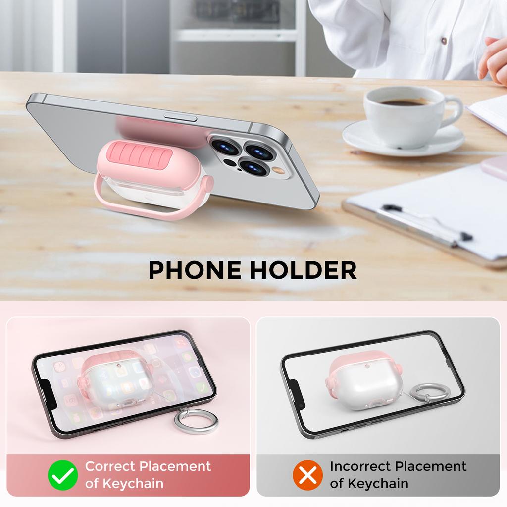 AHASTYLE WG174 For AirPods Pro 3 Silicone Earphone Case Transparent Separable Protective Cover