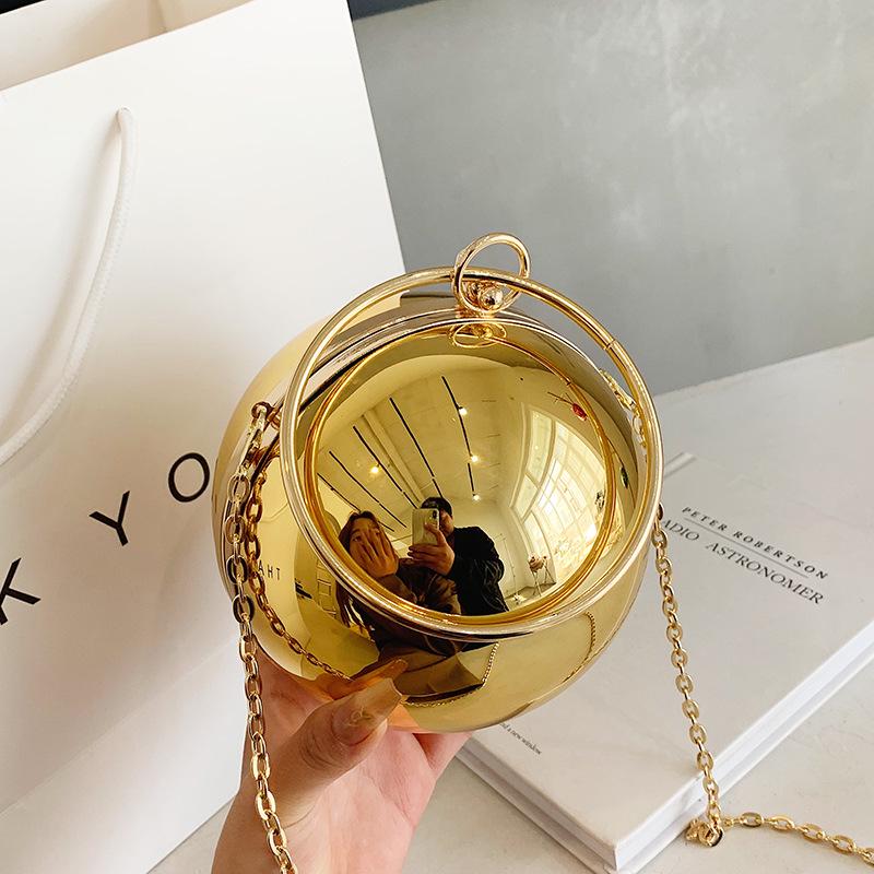 2025 Kulatá akrylová večerní kabelka - Trendy crossbody s řetízkem pro ženy
