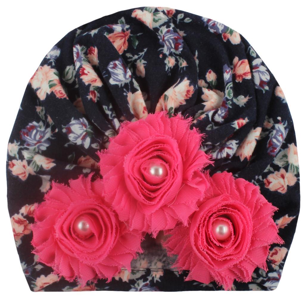 

Baby Fashion Sun Flower Hat Newborn Cap Fetal Cap Basin Warm Girl Boys Cute Hat Free