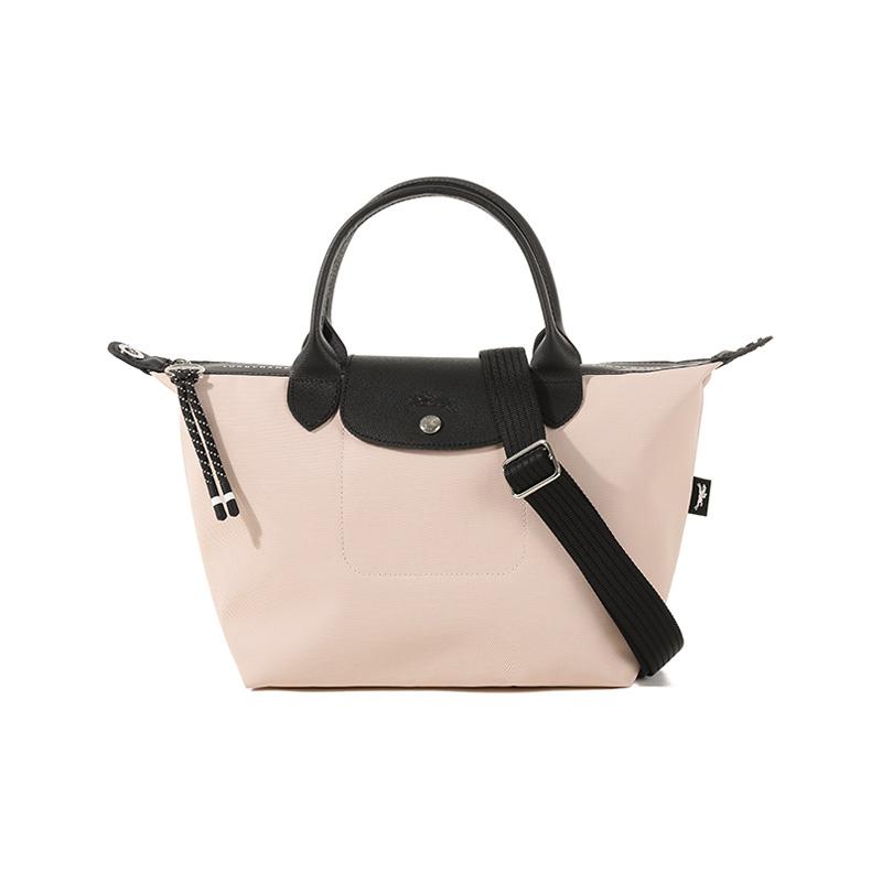 

Longchamp Le Pliage Energy Short Handle Recycled Canvas Dumpling Shoulder Tote Bag Small Women bags Nude 1512HSR542 Basic Set (Bag)