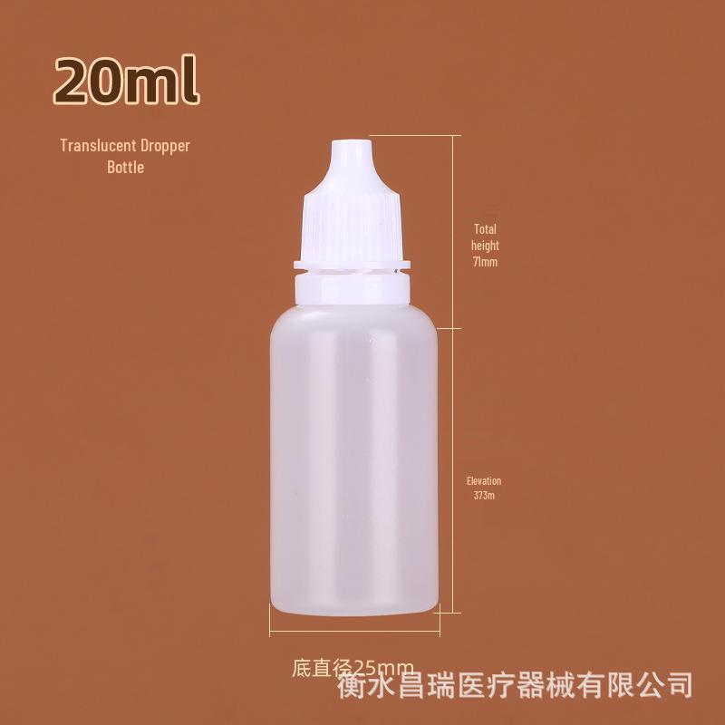 White Plastic Dropper Bottles for Ink/Eye Drops, 5-30ml Options