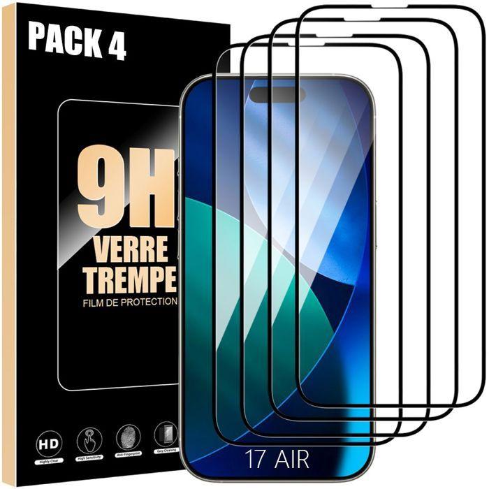 Verre Trempé Protection - BOOLING - iPhone Air - Vitres Noir Anti-Rayures Antichoc