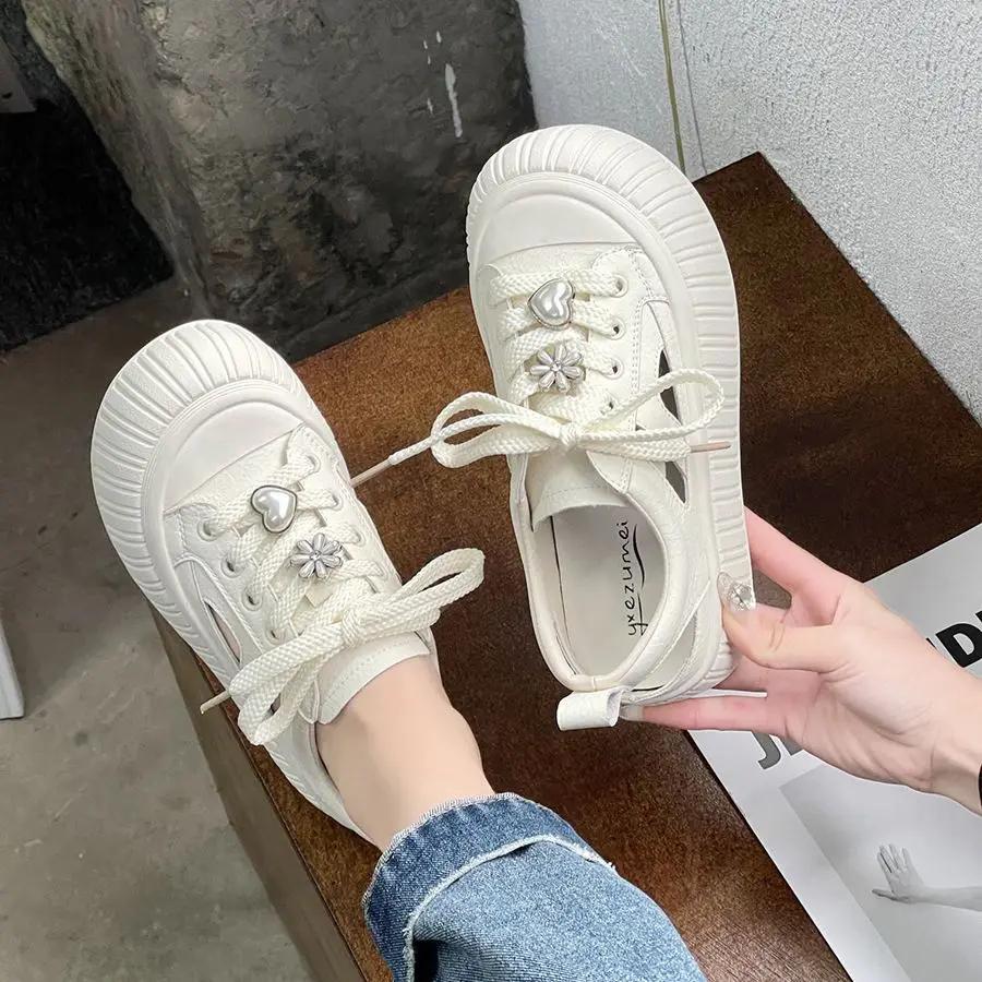 Fashion Hollow Breathable Shoes for Women Comfortable and Elegant Light Designer Luxury Original Deals Stylish 39 Woman Footwear On Sale