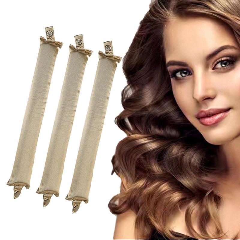 

Three packs of 25cm satin satin without heat curling iron Lazy curling hair artifact European and American simple sleep hair reel female