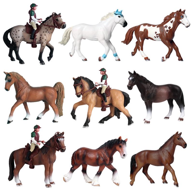 Children's Prancing Horse and Jockey Toy Set