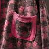 Johnature Women Vintage Print Floral Hooded Sweaters Pullover Pockets Autumn Casual Terry Long Sleeve Female Sweaters