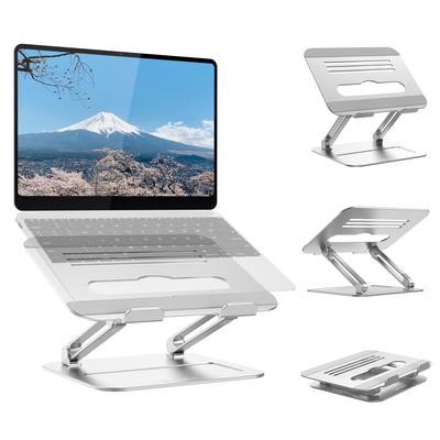 Pewesv Foldable Laptop Stepless Aluminum Alloy Excellent Heat 20kg Weight Improves Relieves Back and Shoulder Tablet Suitable for Lecture Zoom and