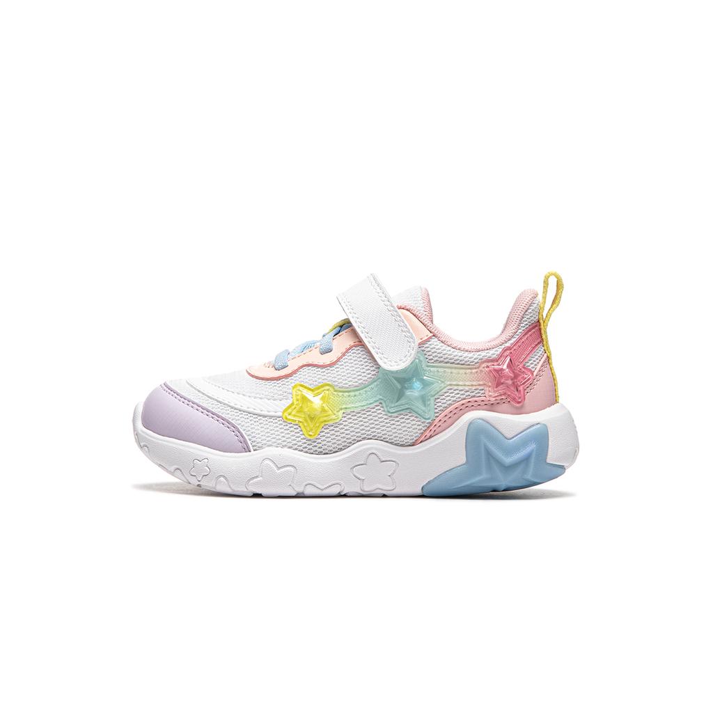 Li Ning Kids Color Block Comfortable Shock Absorption Rebound Casual Shoes Kids Casual Shoes Pink YKNU074-2
