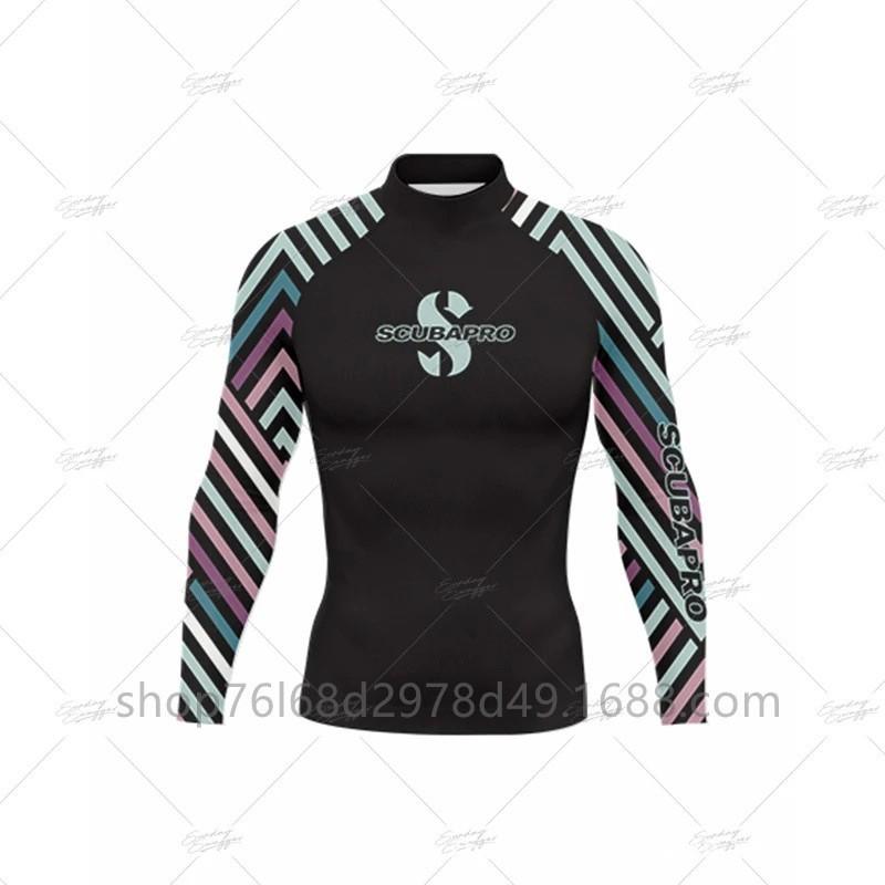 SCUBA Surfing Wear Outdoor Sunscreen Snorkeling Swimwear Long-sleeved Split Top Quick-drying Diving Suit Support