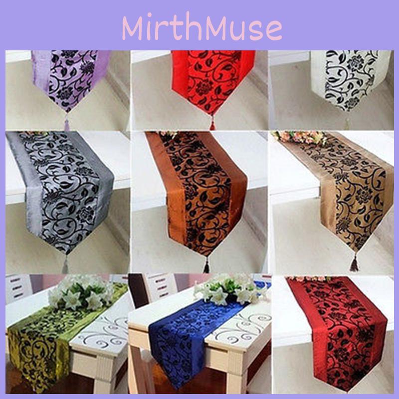 Eleganter Tischläufer für Hochzeiten und Partys, gefertigt aus hochwertigem Polyester, 12 x 78 Zoll