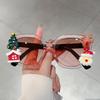 Party Dekoration Sonnenbrillen Damen Für Herren Frohe Weihnachten Luxusmarke Designer Vintage Beliebt Punk Persönlichkeit Lustig Sonnenbrillen