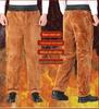 Men's Fleece-Lined Leather Motorcycle Pants - Thick, Windproof, Waterproof, Warm, Plus Size