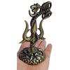Shivji Trishul Damru and Aum Idol for Mandir, Car Dashboard Statue Metal Showpiece for Pooja Room Home Decor