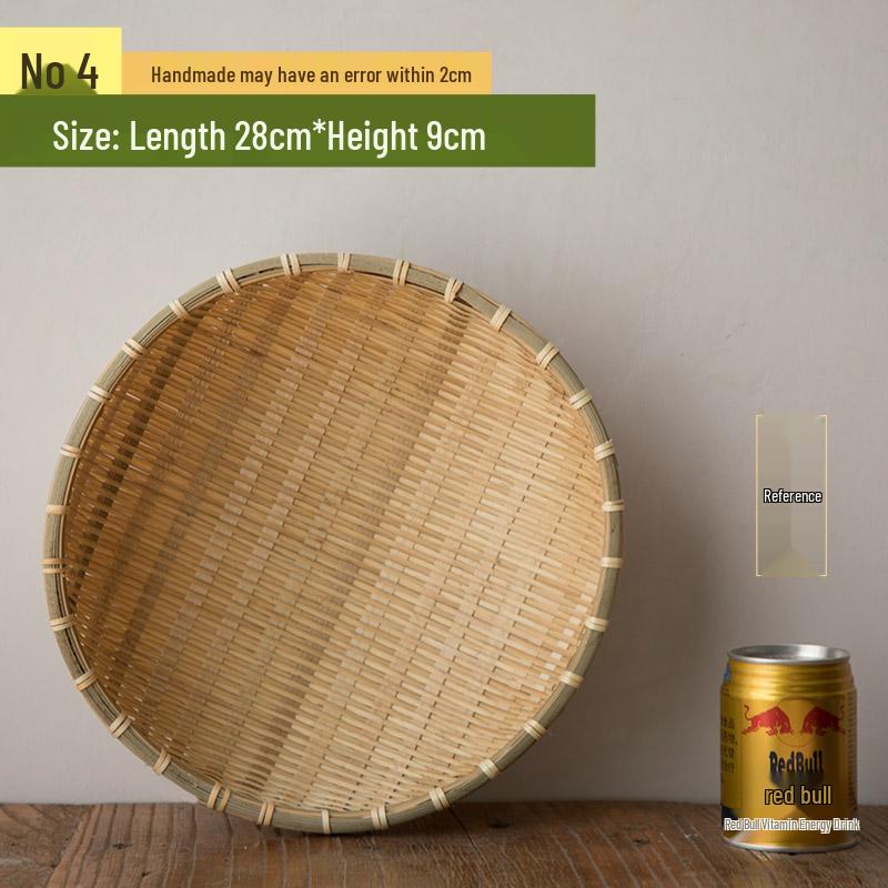 Handmade Bamboo Winnowing and Sieve Basket Collection