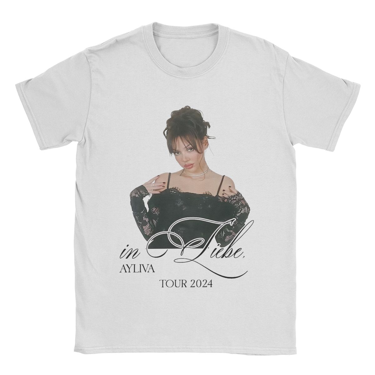 

Men s Ayliva Liebe Tour 2024 T Shirt Cotton Tops Amazing Short Sleeve Round Collar Tees Unique T-Shirts 5XL різнокольоровий