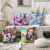 Anime U-Uma Musume Pretty DerbyS Pillow Case Soft Plush Fabric Double Sided Print Decorative Home Living Room Gift Cushion Cover