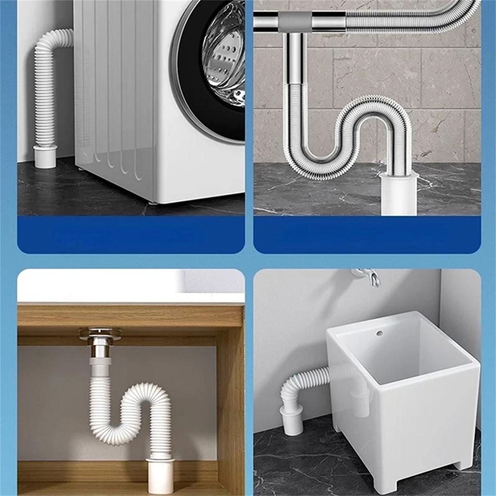 Universal Drain Seal Drainage Solution Drain Pipe Anti-Odor Seal Rings Drain Pipe Seal Stopper for Kitchen & Bathroom