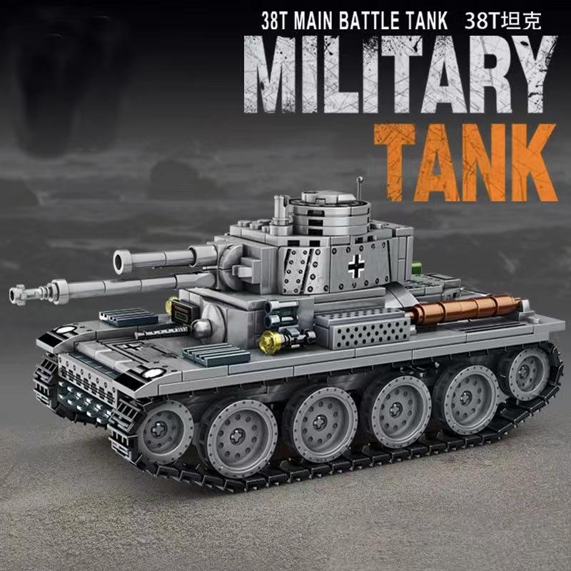 MOC 99A Main Battle Tank Military Challenger Leopard Panther Heavy Soldier Building Blocks Model Bricks Army Toys for Children