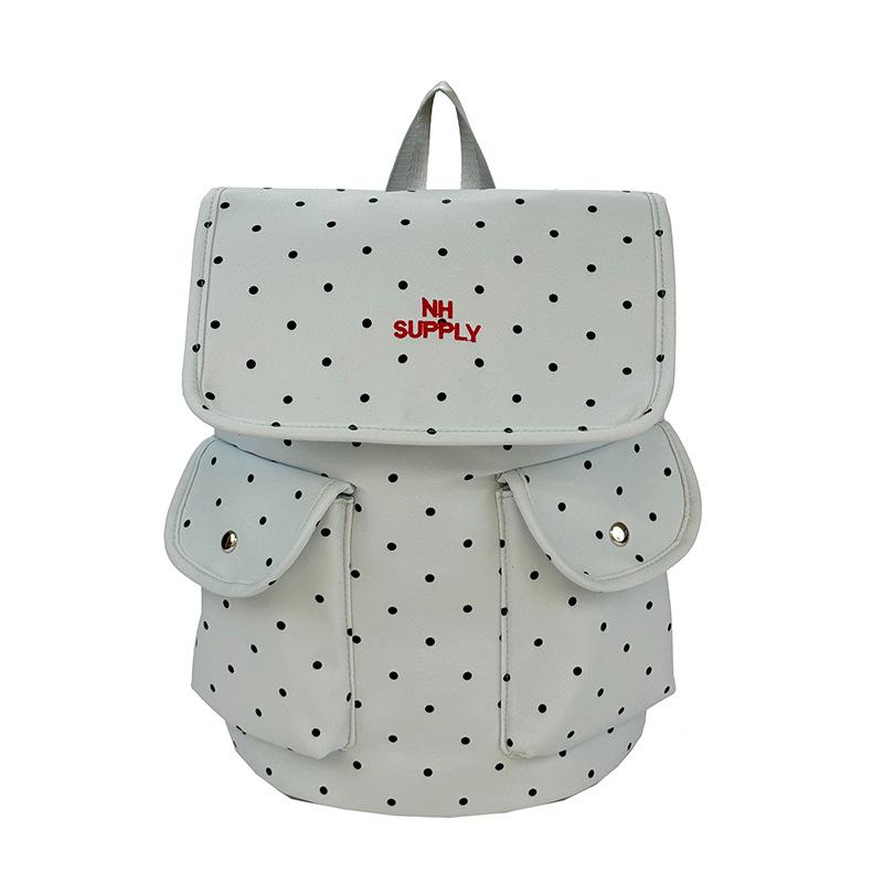 Original Atmosphere Polka Dot Backpack for Women2026New Year's Sweet College Style Large Capacity Lightweight Commuting Backpack