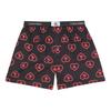 Comfortable Loose Low Rise Briefs Men Underwear Black Neon-Heart NB3716-GN6