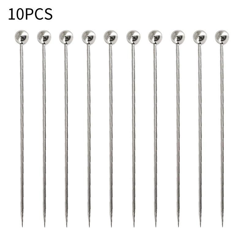 5-10Pcs Creative Stainless Steel Cocktail Picks Martini Picks Juice Decoration Picks Bar Bartending Tools Kitchen Accessories