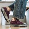 Herren Canvas Schuhe Designer Retro Alte Schmutzige Schuhe Mode Skateboard Schuh Lässige Board Schuhe für Herren Rutschfeste Plateau-Sneaker