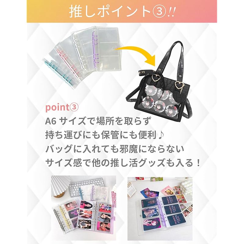 BOSSAM Trading Card Case Trading Card Case Storage Oshikatsu Goods Oshikatsu Goods Instax Album Check Book Collect Refill File Carry It Around Carry