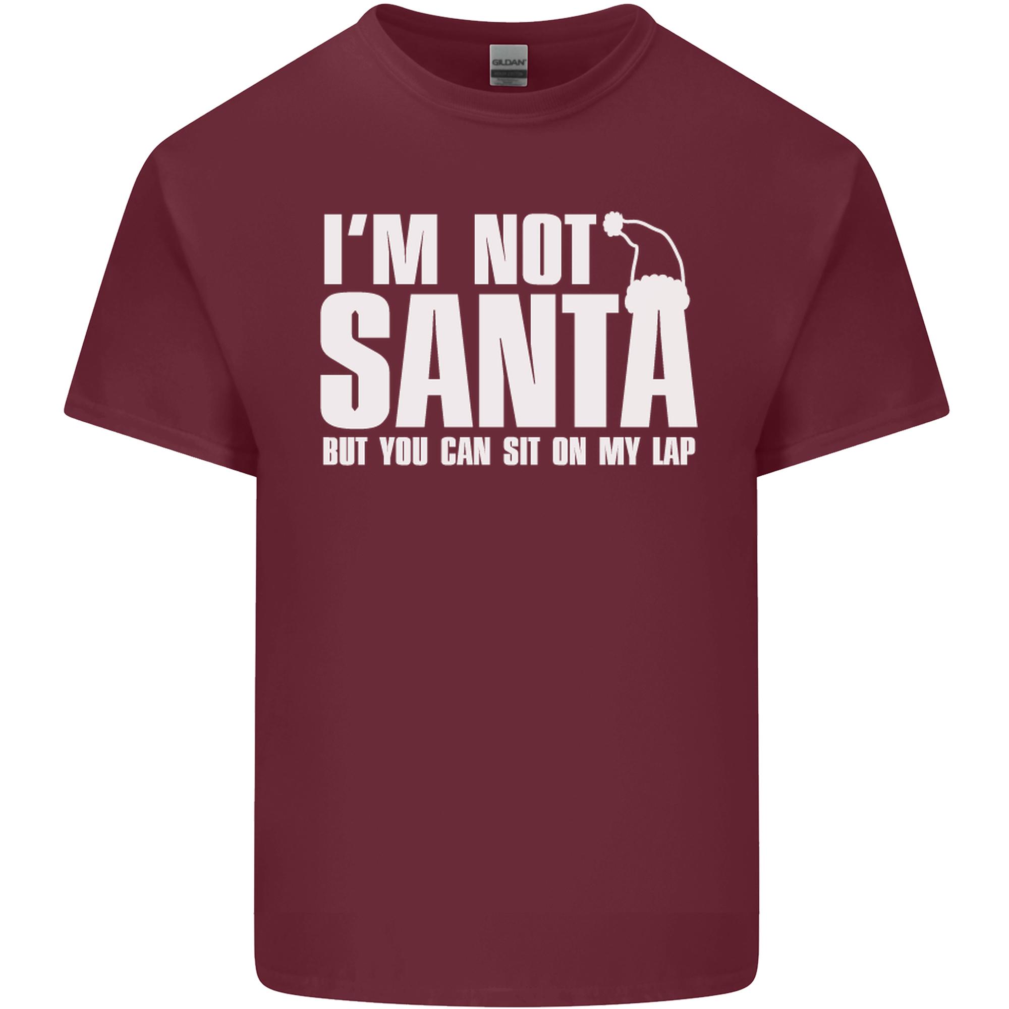 Christmas You Can Sit on My Lap Funny Unisexs Light Cotton TShirt S