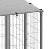 Vidaxl Kojec Dla Psa, Srebrny, 12,1 M², Stalowy
