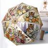 1pc Sturdy 8-Bone Auto Umbrella, Majestic Tigers Umbrella, Digital Printed, Foldable Umbrella for On-the-Go Outdoor Use